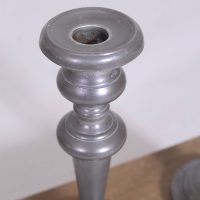 19th century Pewter Candlesticks - Image 2