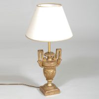 Antique Carved and Gilded Lamp