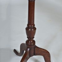 Antique Oak Candlestand/Wine Table - Image 2