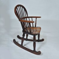 Childs Antique Windsor Rocking Chair - Image 3