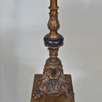 Antique Carved and Gilded Lamp Base - Image 2