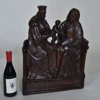 Unusual Pottery Religious 'Carving' /Group - Image 4