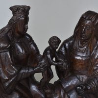 Unusual Pottery Religious 'Carving' /Group - Image 3