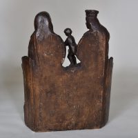 Unusual Pottery Religious 'Carving' /Group - Image 2