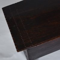 17th Century Oak Six Plank Coffer - Image 5