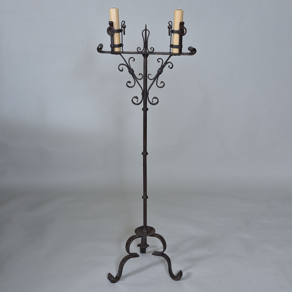 Late 18th century Iron Candlestand – Elaine Phillips Antiques