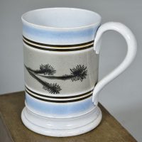 19th century Mochaware Mug - Image 4