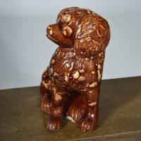 Rare 19th century Glazed Pottery Spaniel - Image 3