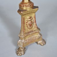 Late 18th century Carved and Gilded Altarstick - Image 4