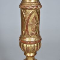 Late 18th century Carved and Gilded Altarstick - Image 3