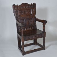 Exceptional 17th century Oak Wainscot Chair