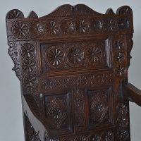 Exceptional 17th century Oak Wainscot Chair - Image 3