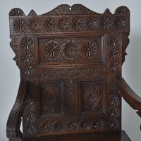 Exceptional 17th century Oak Wainscot Chair - Image 11