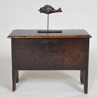 17th century Childs Oak Coffer - Image 2