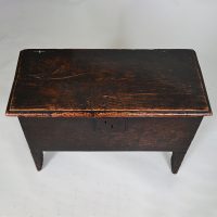 17th century Childs Oak Coffer - Image 4