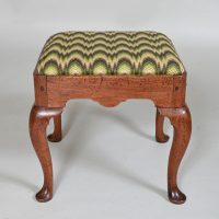 18th century Upholstered Stool - Image 2