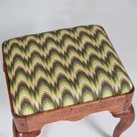 18th century Upholstered Stool - Image 3