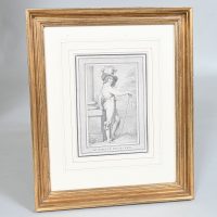 18th century Stipple Print Engraving