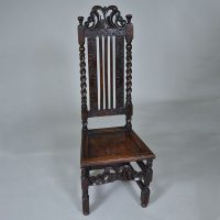 Fine Pair of 17th century Oak Chairs - Image 2