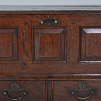 Exceptional 18th century Welsh Oak Coffer Bach - Image 7