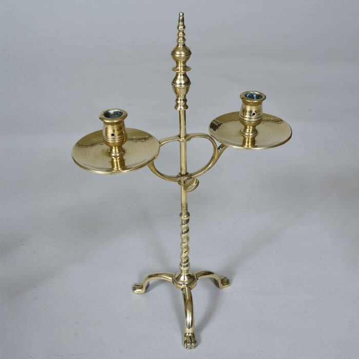 Pair of 19th century Brass Candleabra or Students Lights - Image 2