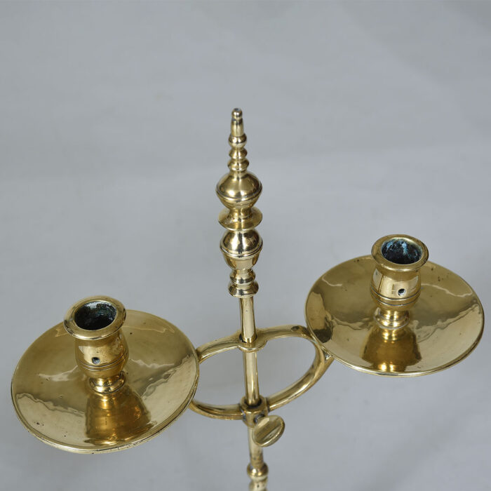 Pair of 19th century Brass Candleabra or Students Lights - Image 3