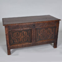 17th century Oak Coffer - Image 2