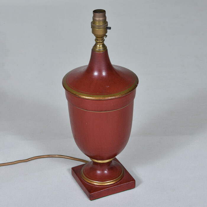Dark Red Ceramic Lamp Base
