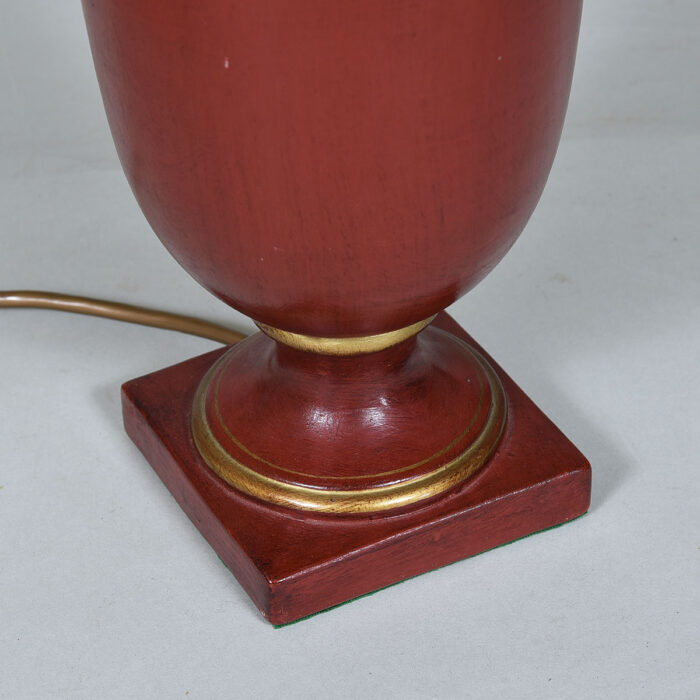 Dark Red Ceramic Lamp Base - Image 2