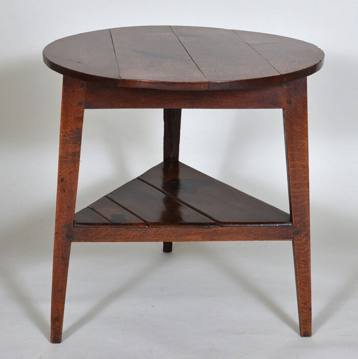 18th century Oak Cricket Table - Image 3