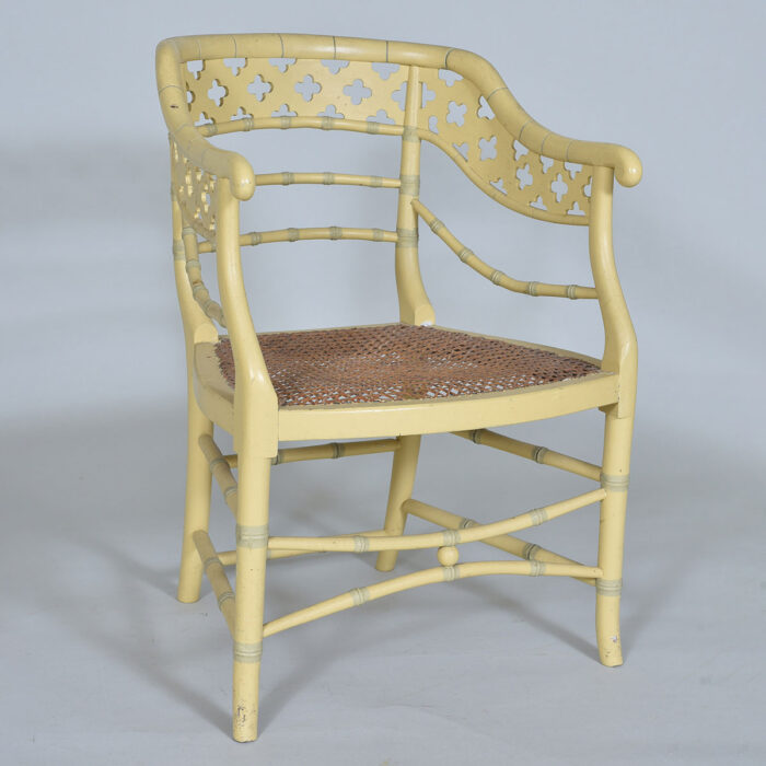 Painted Faux Bamboo Chair