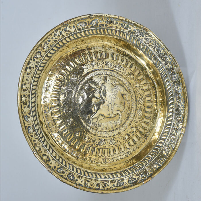 17th century Brass Alms Dish
