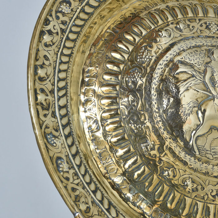 17th century Brass Alms Dish - Image 2