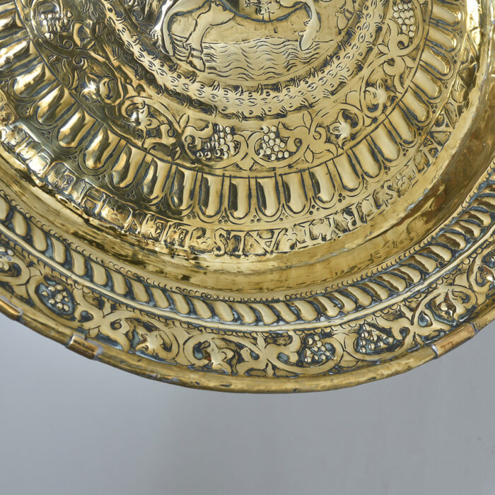 17th century Brass Alms Dish - Image 3