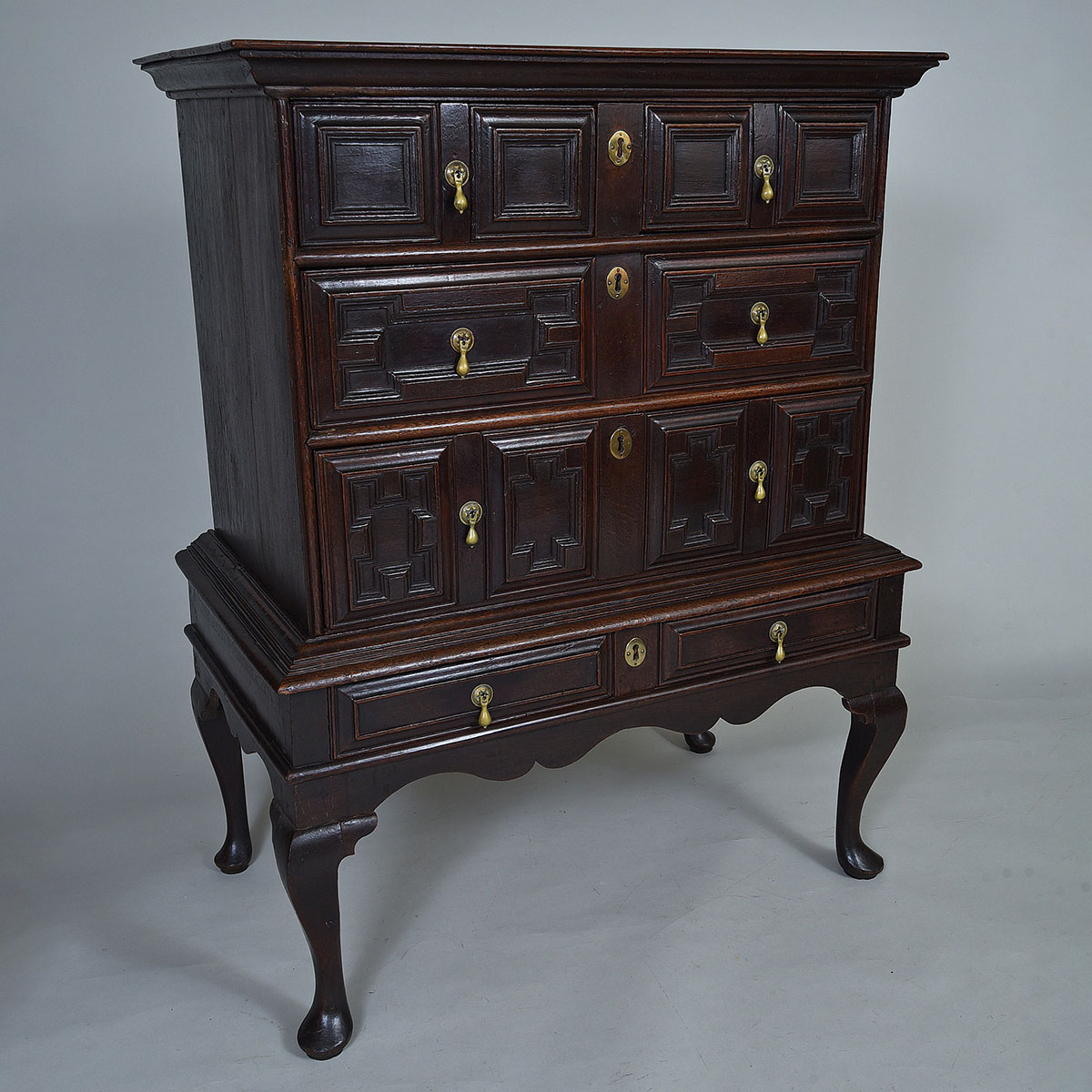Late 17th/Early 18th century Oak Chest on Stand