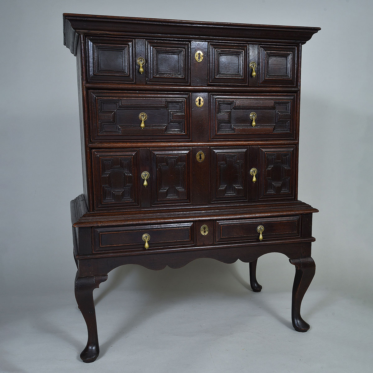 Late 17th/Early 18th century Oak Chest on Stand - Image 3