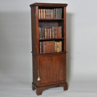 Antique Mahogany Bookcase of Narrow Size