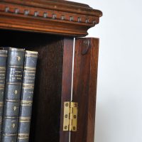 Antique Mahogany Bookcase of Narrow Size - Image 2