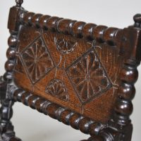 Extremely Rare 17th century Oak Childs Chair - Image 2