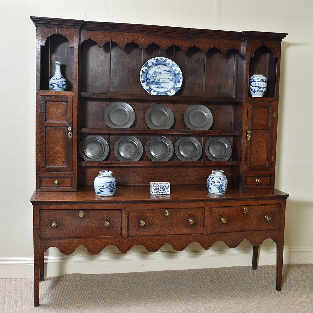 18th Century Oak Welsh Dresser Elaine, Oak Welsh Dresser Uk