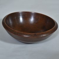English Turned Dairy Bowl - C.1800